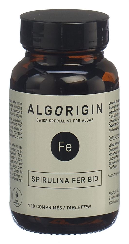 Image of Algorigin Eisen Spirulina Tabl Fl 120 Stk