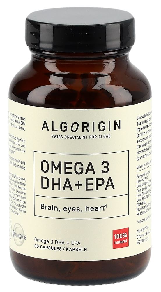 Algorigin Omega 3 Dha+Epa capsule flacone in vetro 90 pezzi