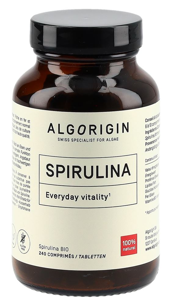Image of Algorigin Spirulina Tabl Bio Glasfl 240 Stk