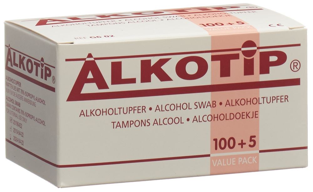Image of Alkotip Alkoholtupfer unsteril 105 Stk