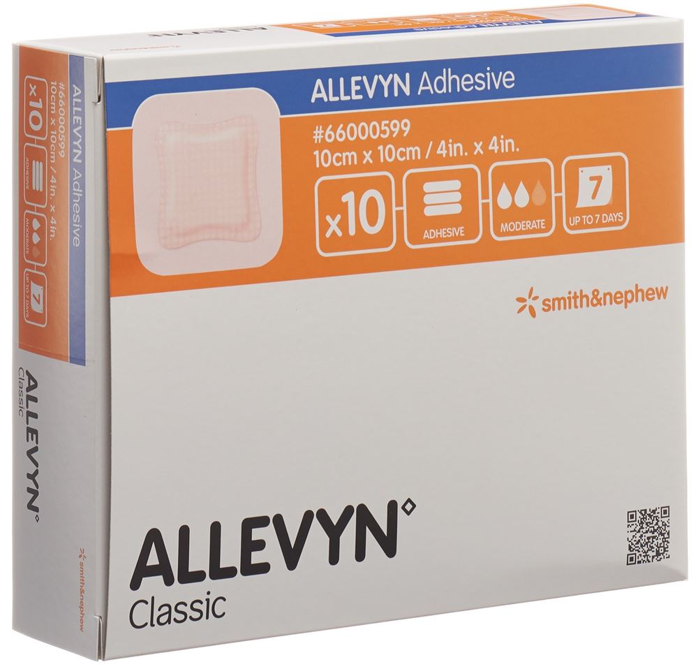 Image of Allevyn Adhesive Wundverband 10x10cm 10 Stk