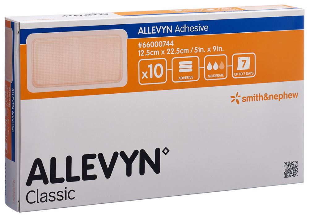 Image of Allevyn Adhesive Wundverband 12.5x22.5cm 10 Stk