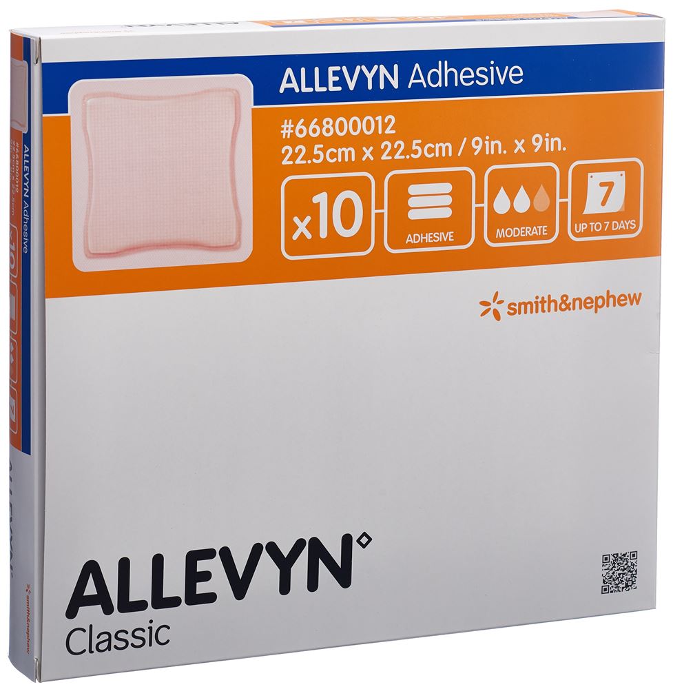 Image of Allevyn Adhesive Wundverband 22.5x22.5cm 10 Stk