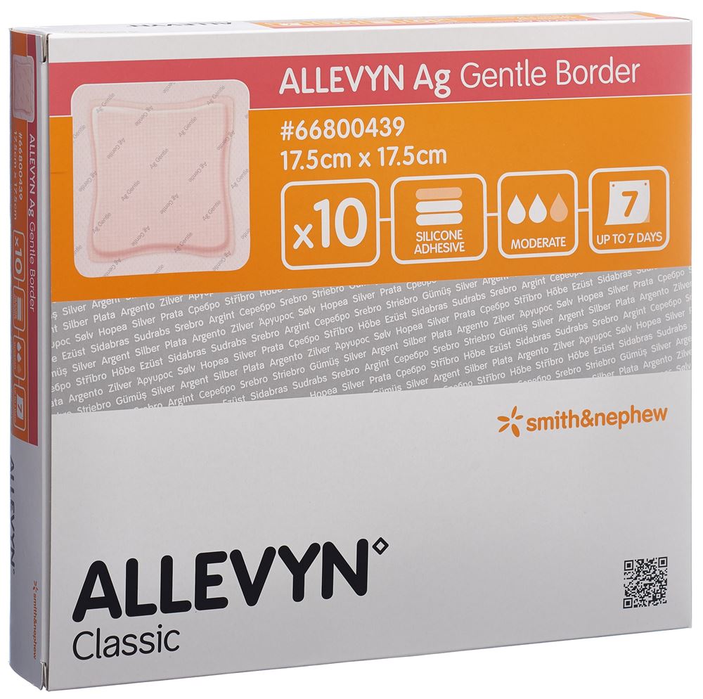 Image of Allevyn Ag GB Wundverband 17.5x17.5cm 10 Stk