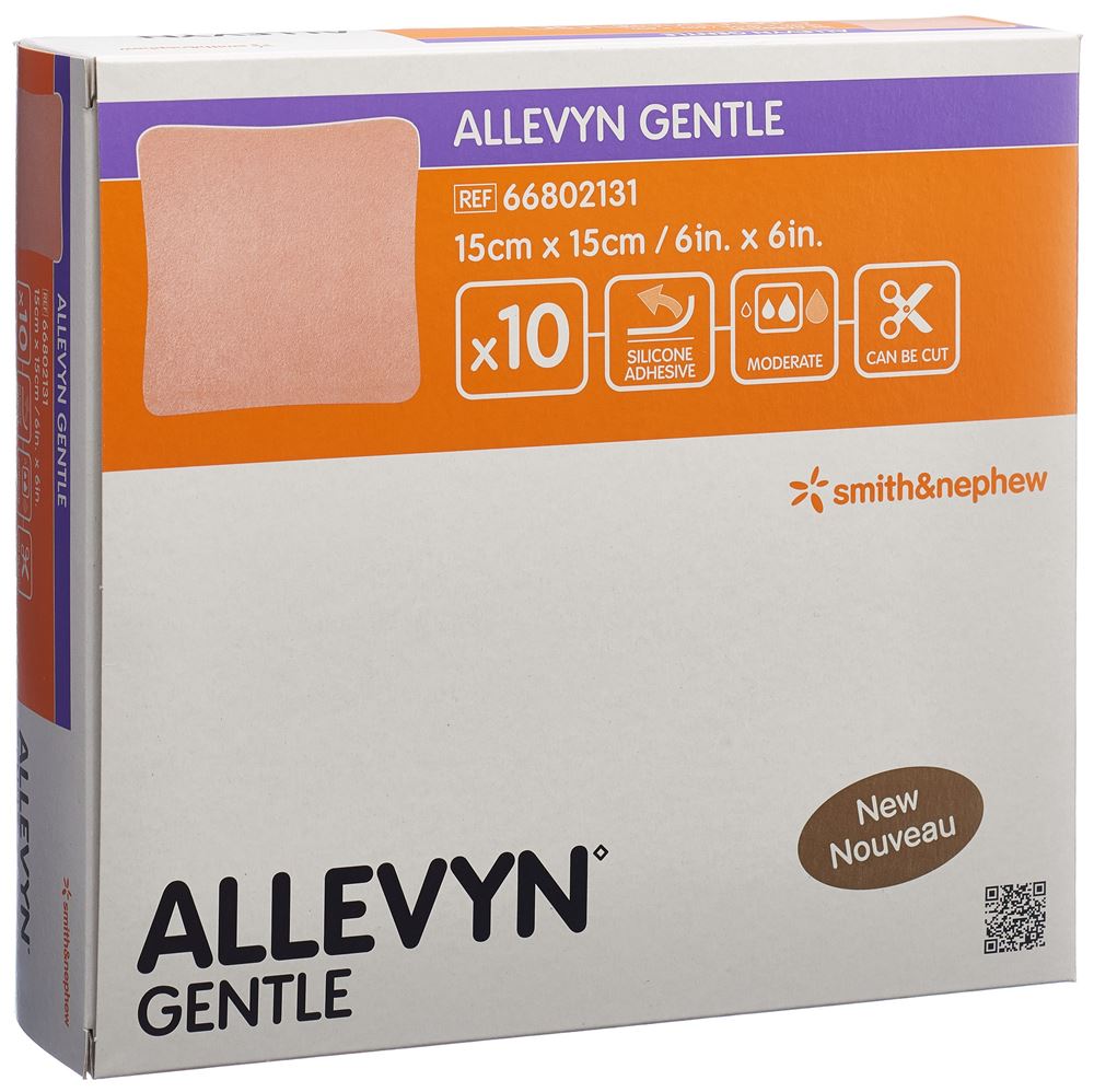 Image of Allevyn Gentle Wundverband 15x15cm 10 Stk