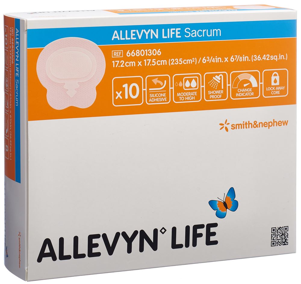Image of Allevyn Life Sacrum Silikon-Schaumverband 17.2x17.5cm 10 Stk