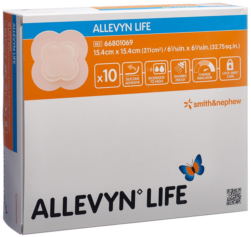 Image of Allevyn Life Silikon-Schaumverband 15.4x15.4cm 10 Stk