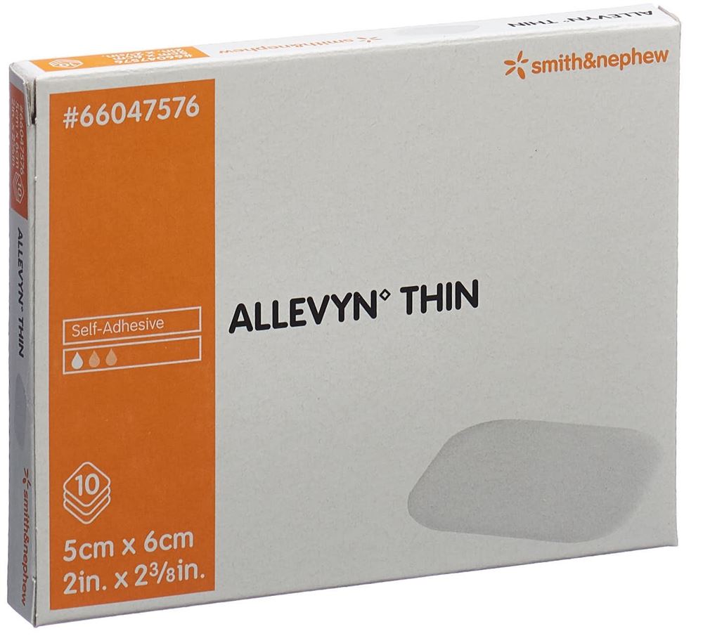 Image of Allevyn Thin Wundverband 5x6cm 10 Stk