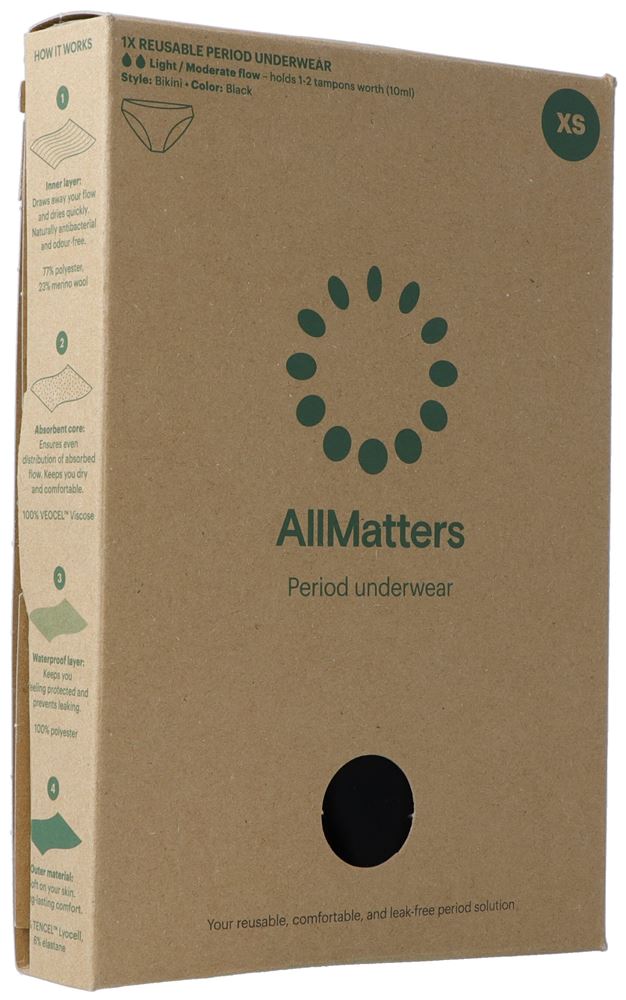 Image of AllMatters Periodenunterwäsche Slip XS light/moderate