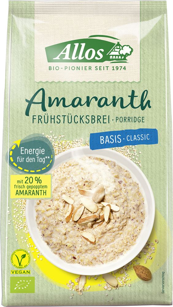 Image of Allos Amaranth Frühstücksbrei Basis 400 g