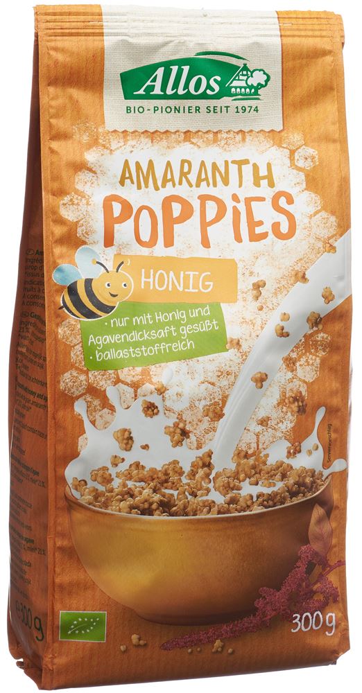 Image of Allos Amaranth Honig Poppies Bio 300 g