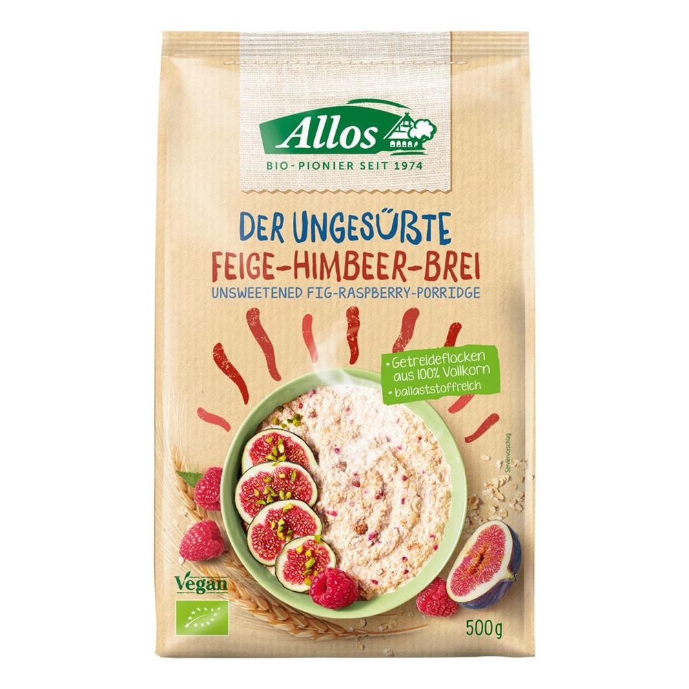 Image of Allos Der ungesüsste Feige-Himbeer Brei Btl 500 g