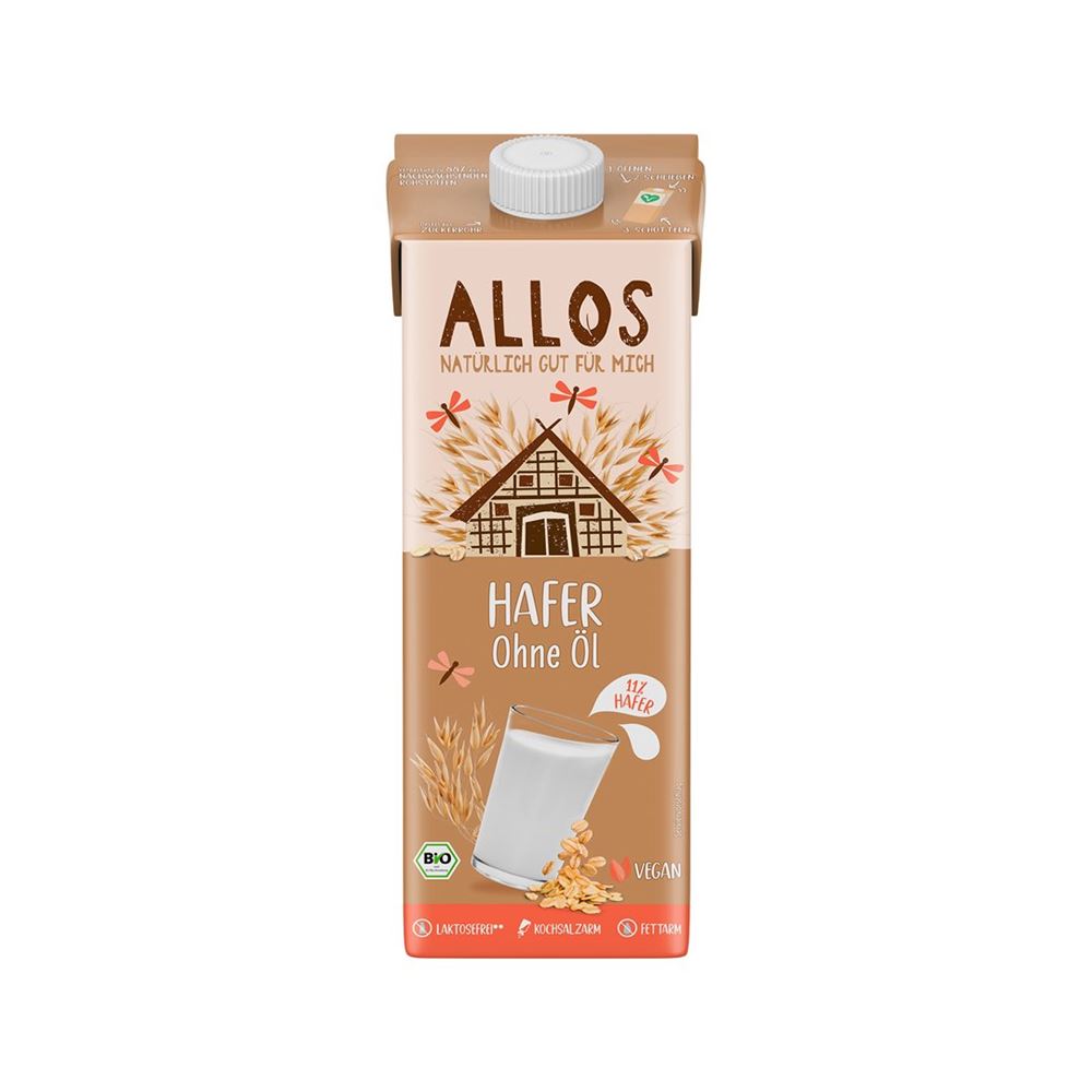 Image of Allos Hafer Drink fettarm Tetra 1 lt