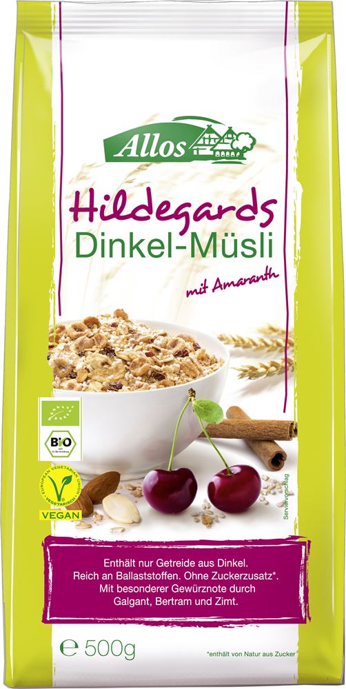 Image of Allos Hof Müesli Hildegard"s Bio 500 g'