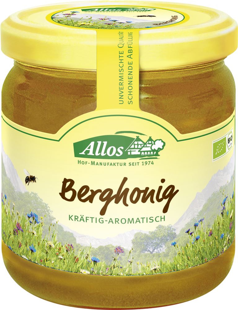 Image of Allos Honig Berg Glas 500 g