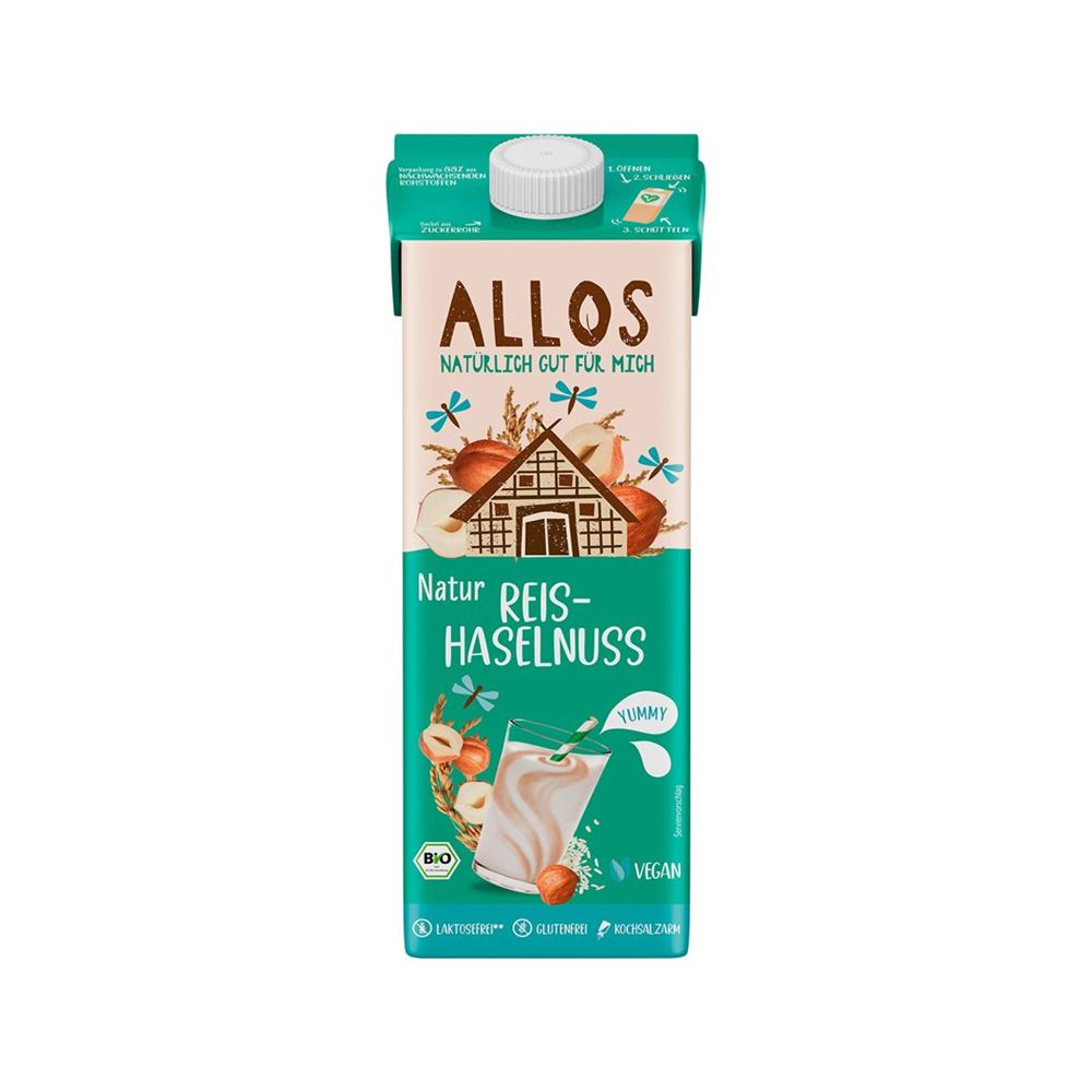 Image of Allos Reis-Haselnuss Drink Tetra 1 lt