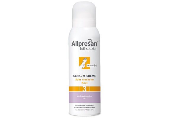 Image of Allpresan pedicare 3 Schaum Creme sehr trockene Haut mit Duft Aeros Spr 125 ml