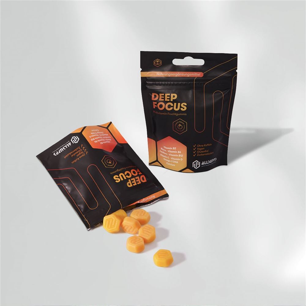 Allsupps Deep Focus Multivitamin Fruchtgummis Pfirsich Btl 12 Stk