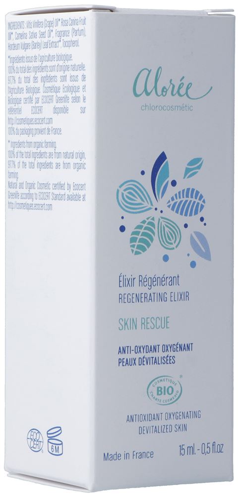 Image of Alorée Elixir régénérant skin rescue bio Fl 15 ml