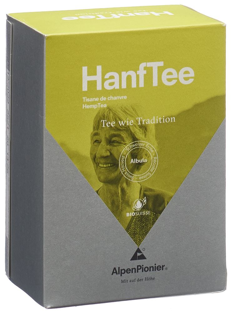 AlpenPionier Tè di canapa BioSuisse 20 bustine 1 g