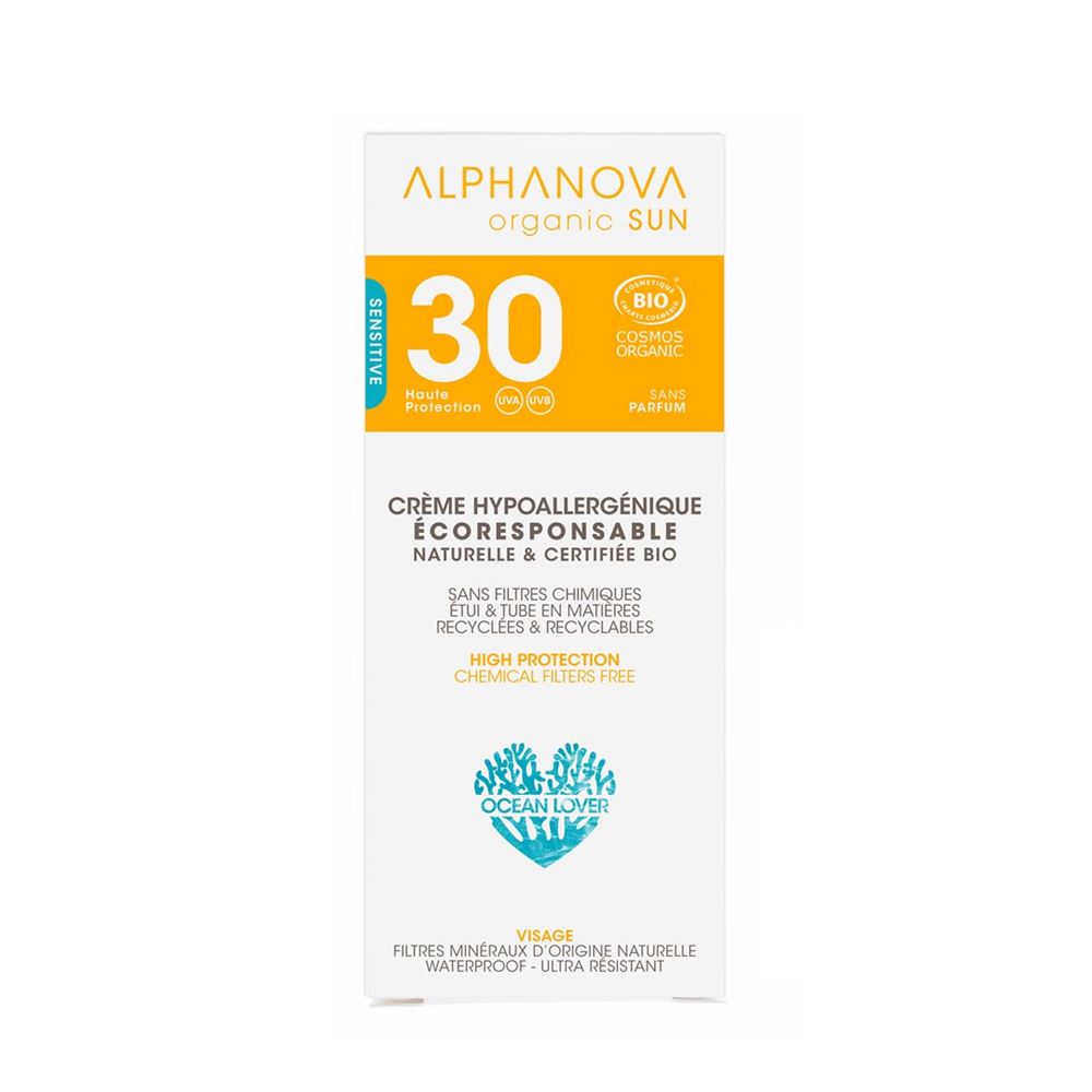 Image of Alphanova SUN Creme Bio hypoallergen Spf30+ ohne Parfum 50 g