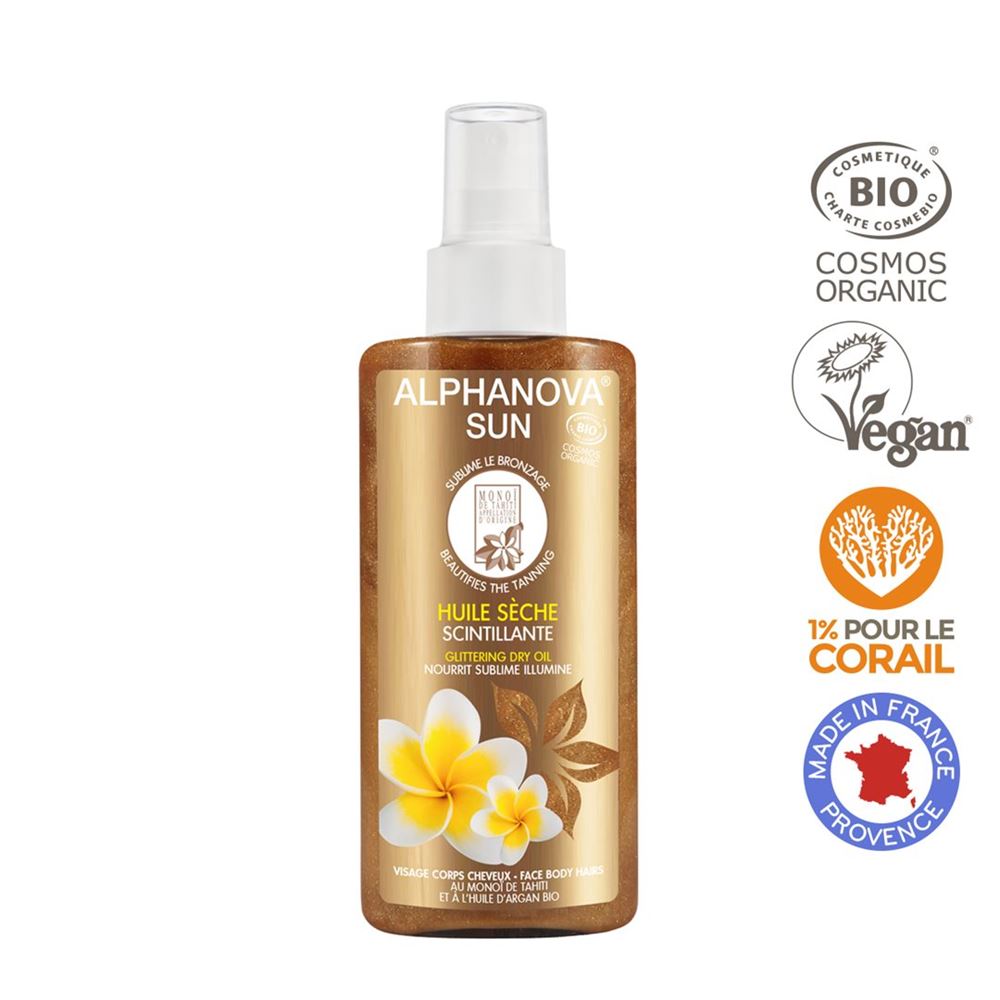 Image of Alphanova SUN Spray schimmerndes Öl Bio 125 ml