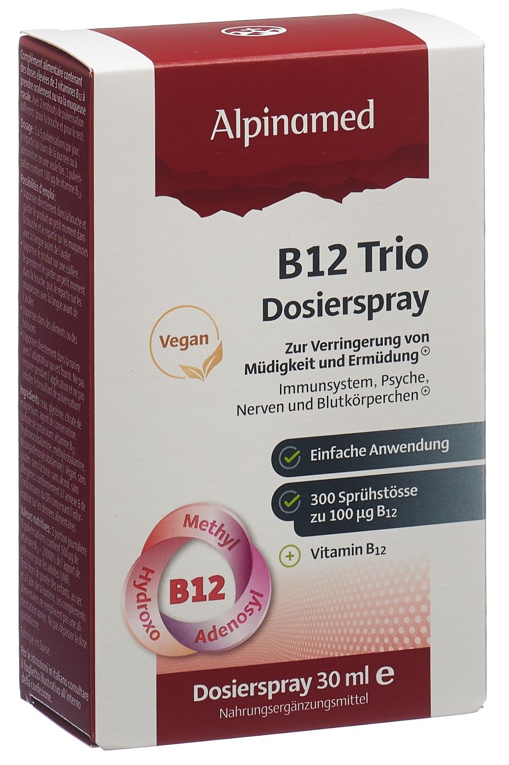 Alpinamed B12 Trio spray dosatore flacone 30 ml