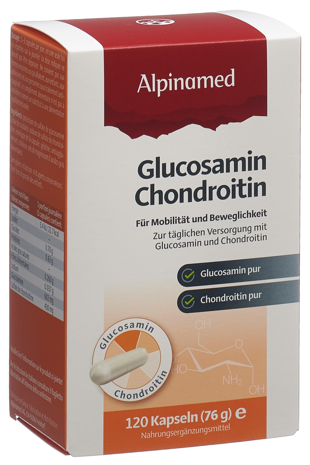 Alpinamed Glucosamine Chondroitine capsule 120 pezzi