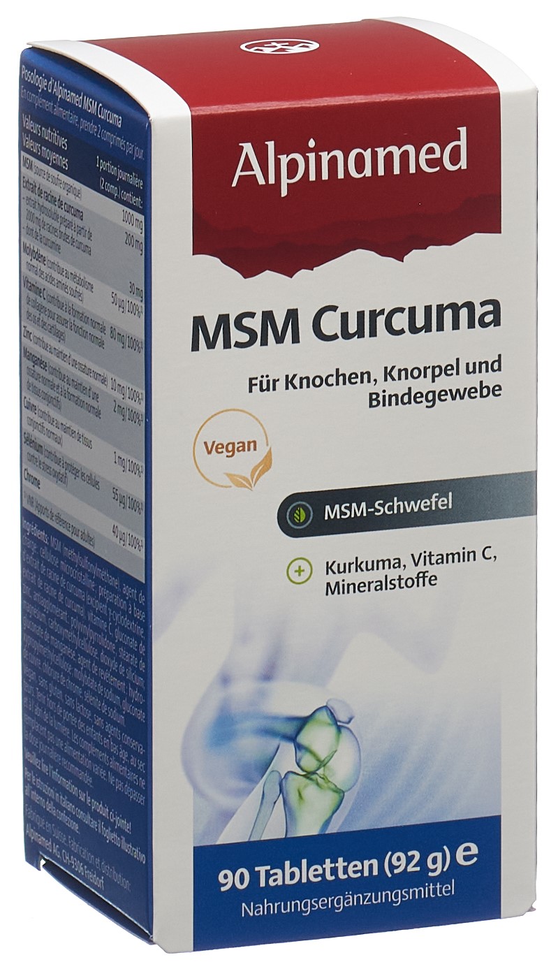 Image of Alpinamed MSM Curcuma Tabl Ds 90 Stk