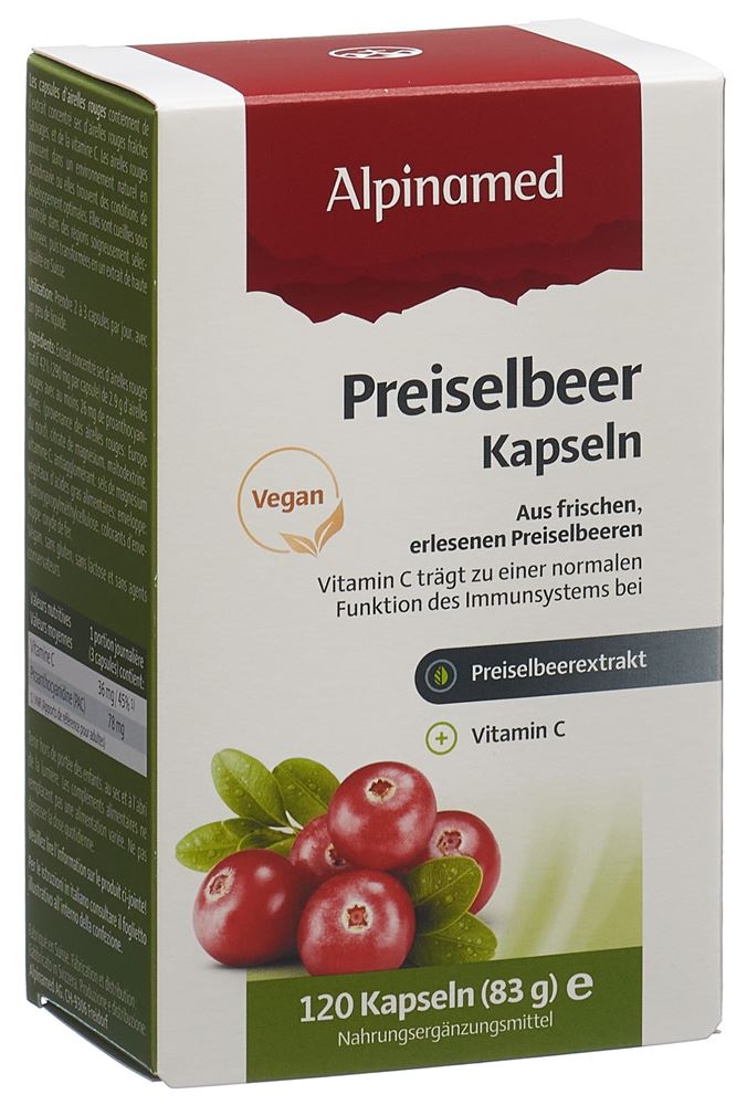 Alpinamed Mirtillo rosso capsule 120 pezzi