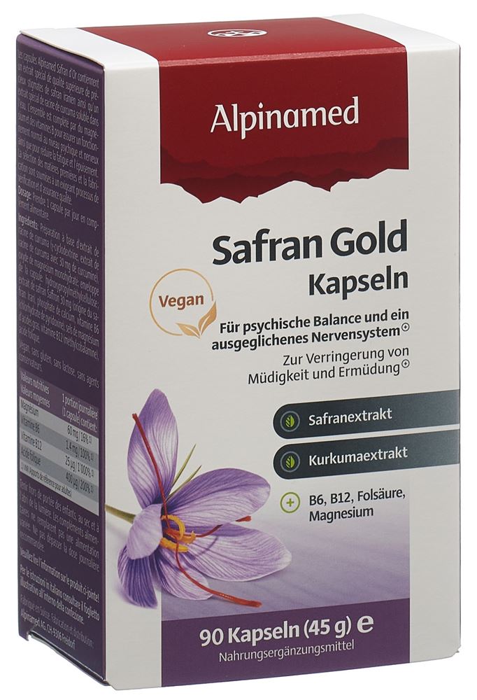 Alpinamed Safran d'or caps 90 pce