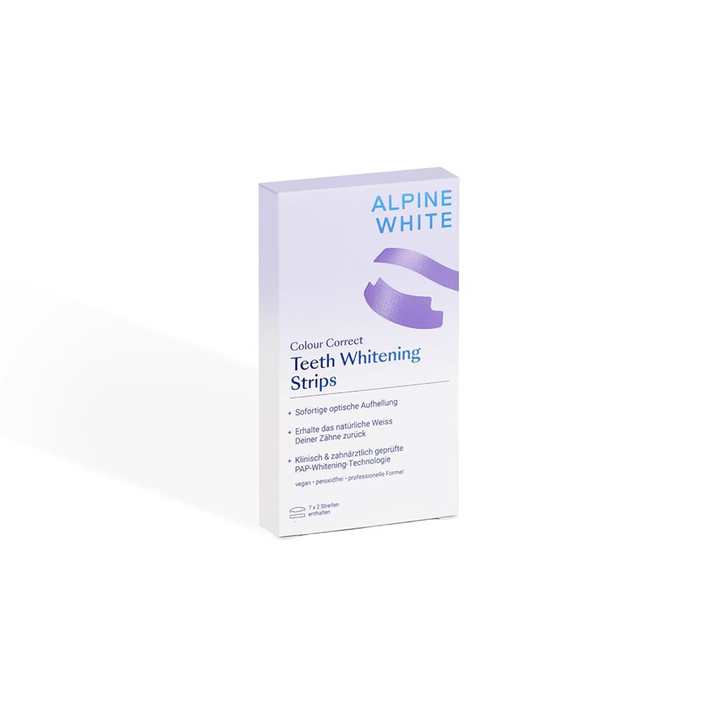 Alpine White Whitening Strips Colour Correct für 7 Anwendungen