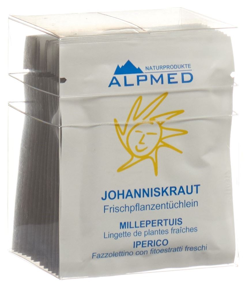 Image of Alpmed Frischpflanzentüchlein Johanniskraut 13 Stk