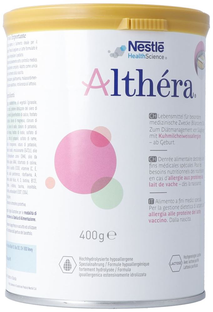 Althéra Pulvwe 6 x 400 g | Säuglingsnahrung | Diätmanagement von Säuglingen | Spezialnahrung | Eltern & Kind