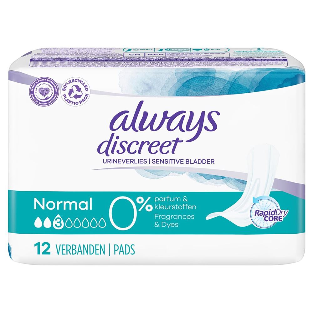 Image of always Discreet Inkontinenz Normal 0% Btl 12 Stk
