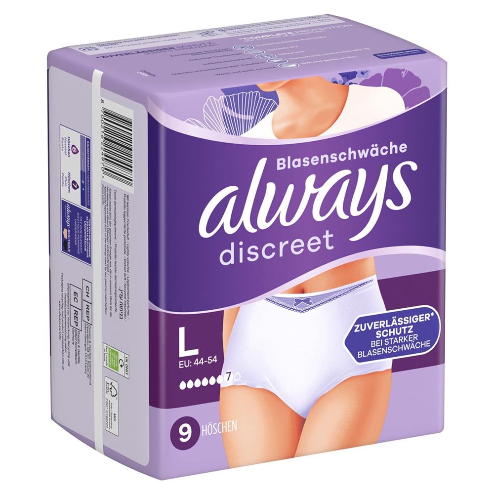 Image of always Discreet Inkontinenz Pants L Plus 9 Stk