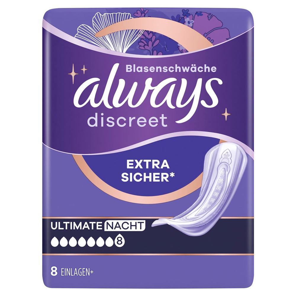 Image of always Discreet Inkontinenz Ultimate Nacht 8 Stk