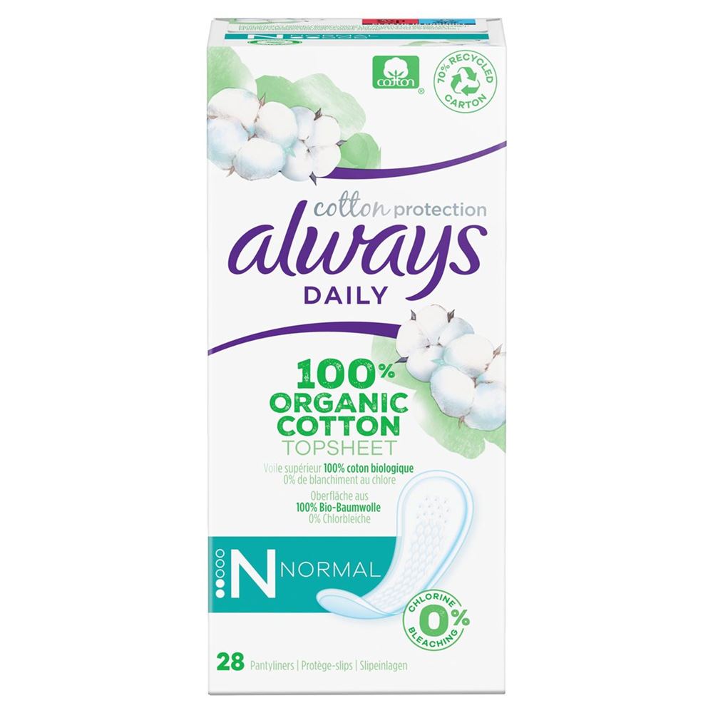 Image of always Slipeinlage Cotton Protection Normal 28 Stk