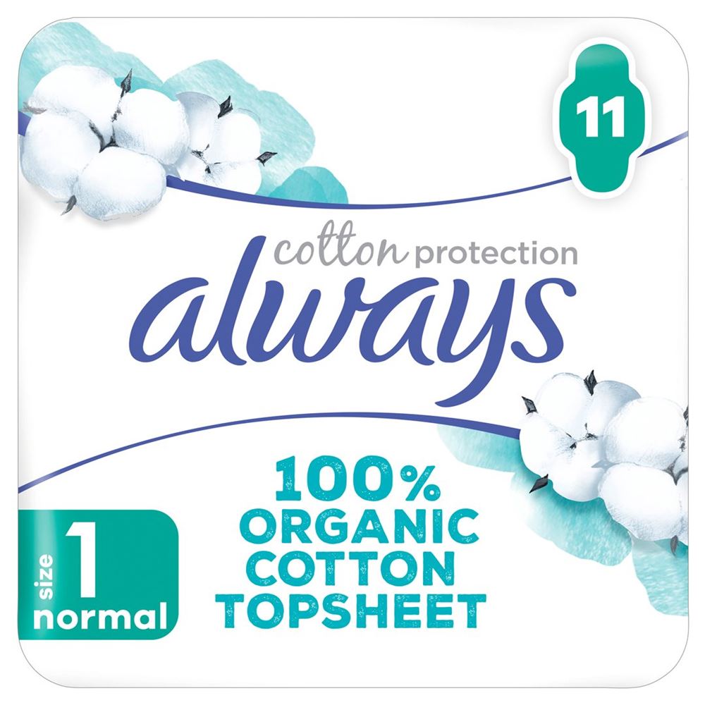 always Ultra Binde Cotton Protection Gr1 Normal mit Flügeln Magic Paper 11 Stk