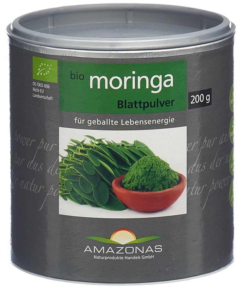 Amazonas moringa Bio Blattpulver 100 % pur 200 g