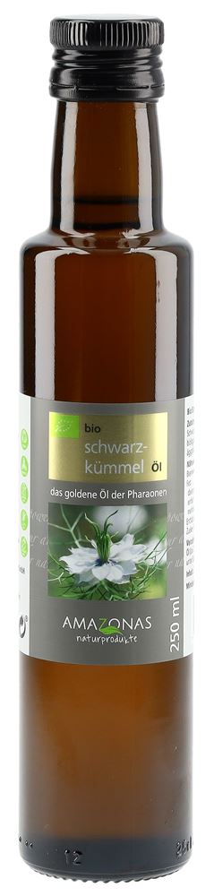 Amazonas olio di cumino nero 100% puro spremuto a freddo Egitto flacone 250 ml