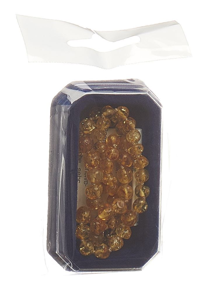 Amberstyle Bernsteinkette citrin cognac 36cm mit Magnetverschluss