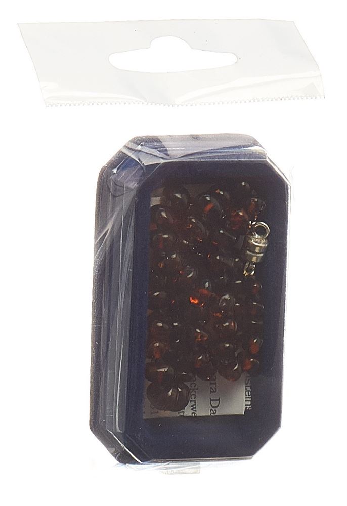 Image of Amberstyle Bernsteinkette cognac dunkel 32cm mit Magnetverschluss