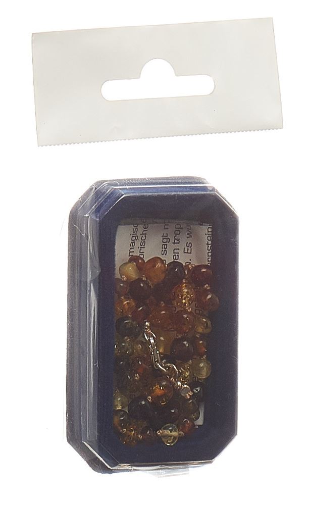 Amberstyle collier d'ambre multicolor brillante 32cm avec fermoir à crochet