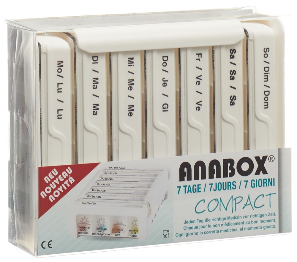 Image of Anabox Compact 7 Tage deutsch/französisch/italienisch weiss