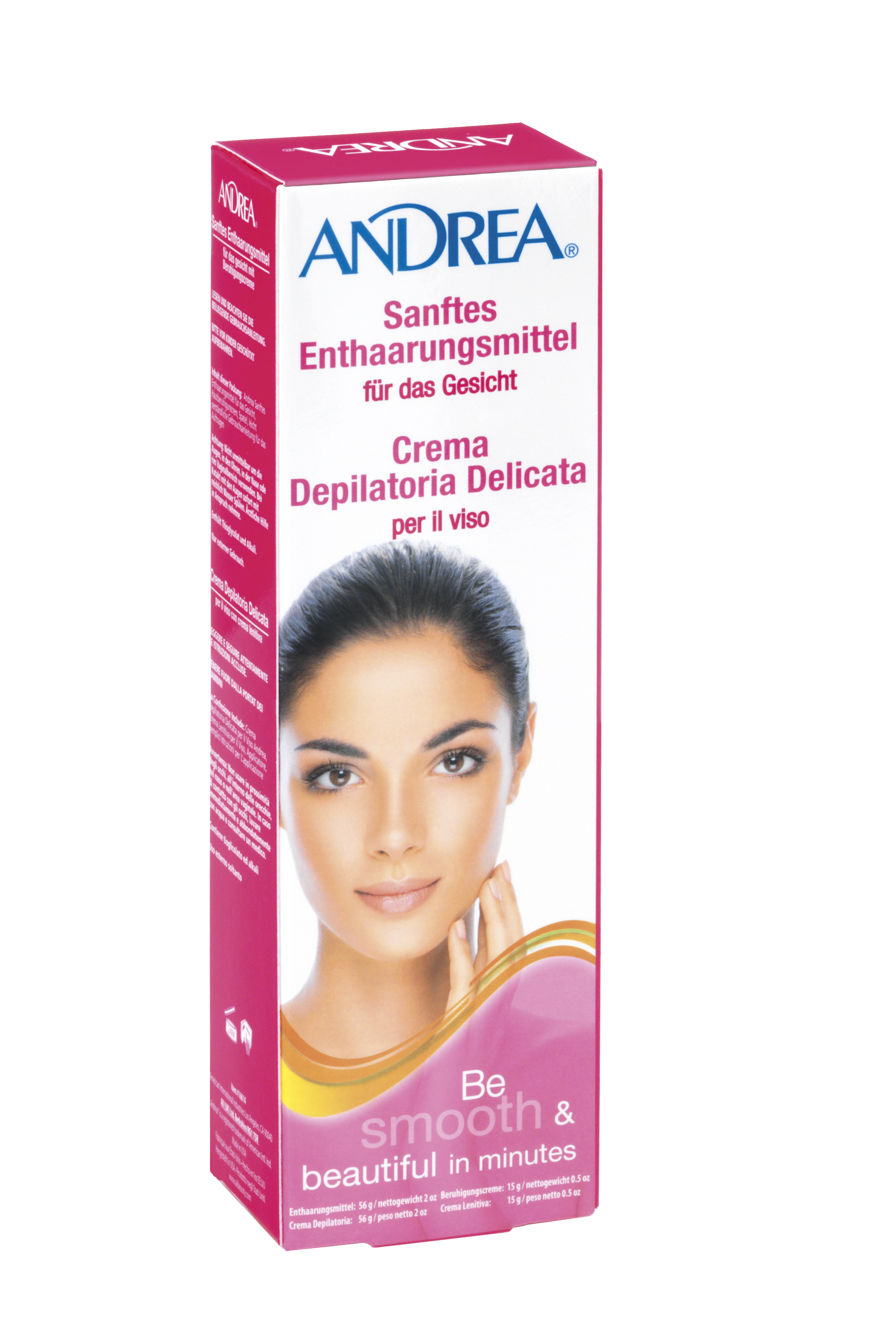 Andrea visage clair crème dépilatoire visage 56 g
