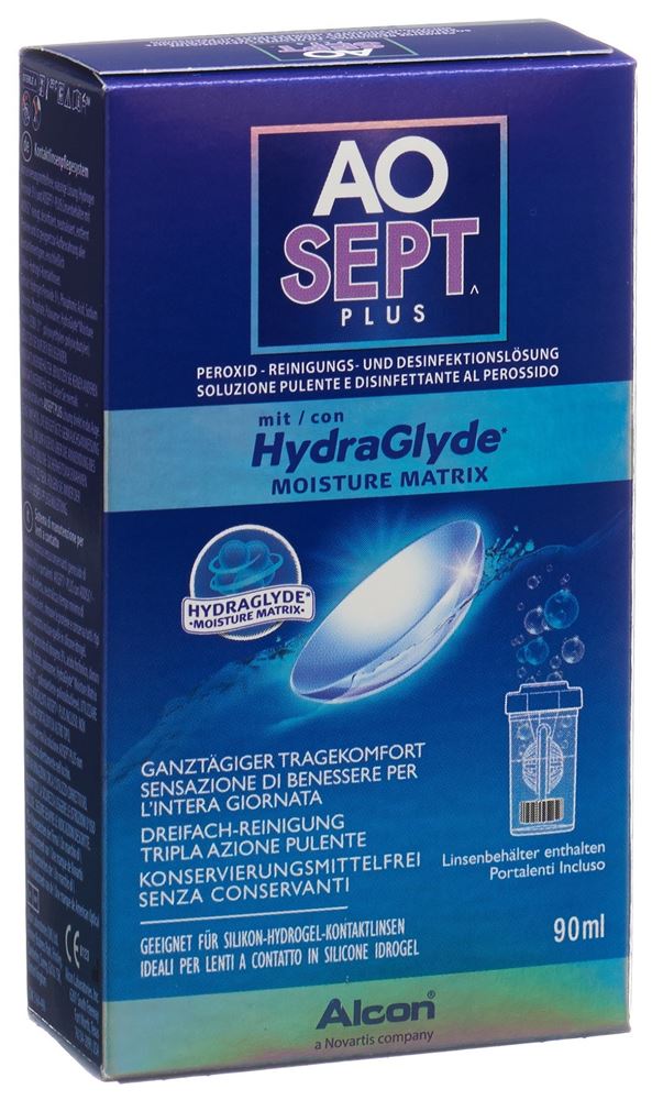 Aosept Plus liquido con HydraGlyde 90 ml