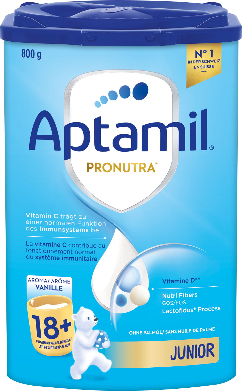 Aptamil Pronutra Junior 18+ vaniglia confezione 800 g