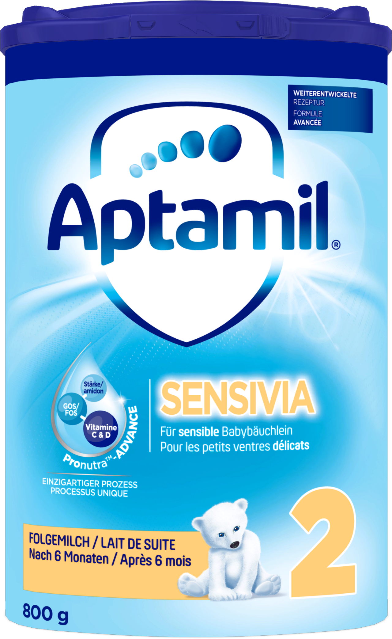 Aptamil Sensivia 2 EaZypack 800 g | Babynahrung | Schoppenflasche & Milchpulver | Eltern & Kind
