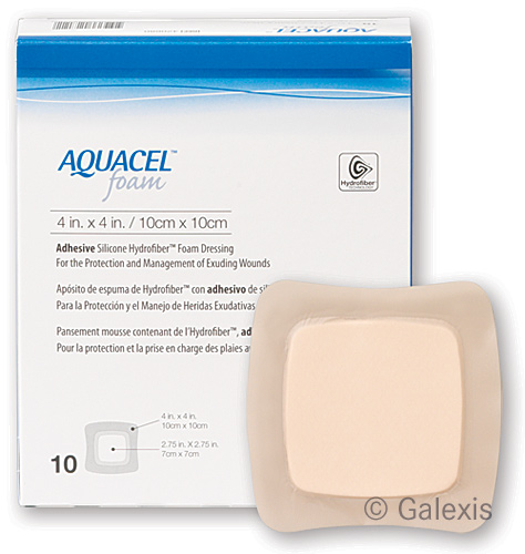 Image of Aquacel Foam Schaumverband adhäsiv 17.5x17.5cm 10 Stk